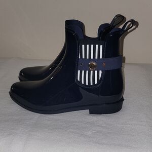 Nautica Ankle Rubber Pull On Chelsea Round Toe Rain Boots Women Size 11